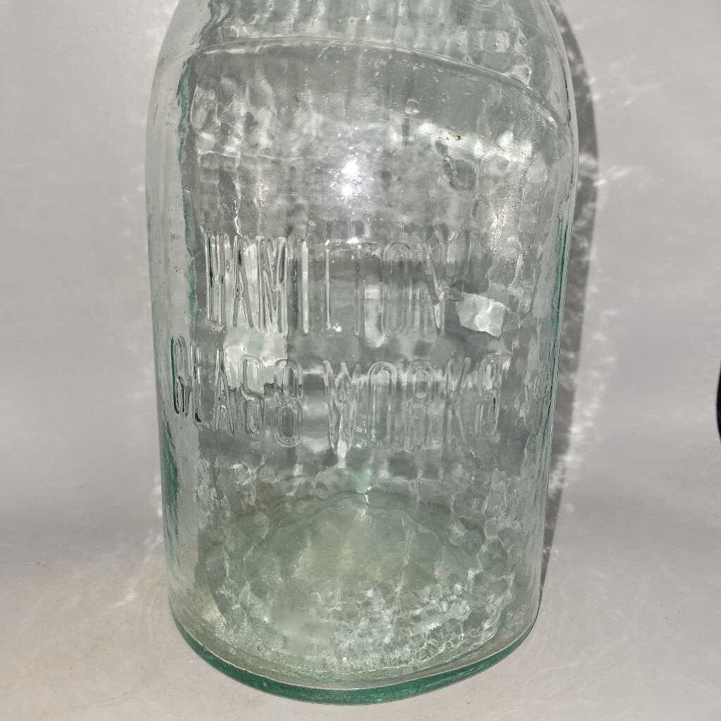 Hamilton Glass Works Clamp Fruit Jar Error (Jef)