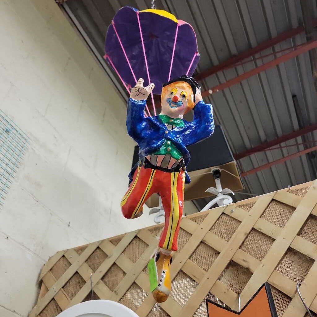 1973 Paper Mache Clown Parachute #1245