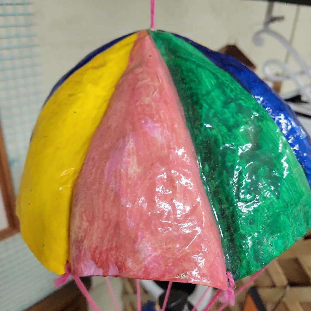 1973 Paper Mache Clown Parachute #1245