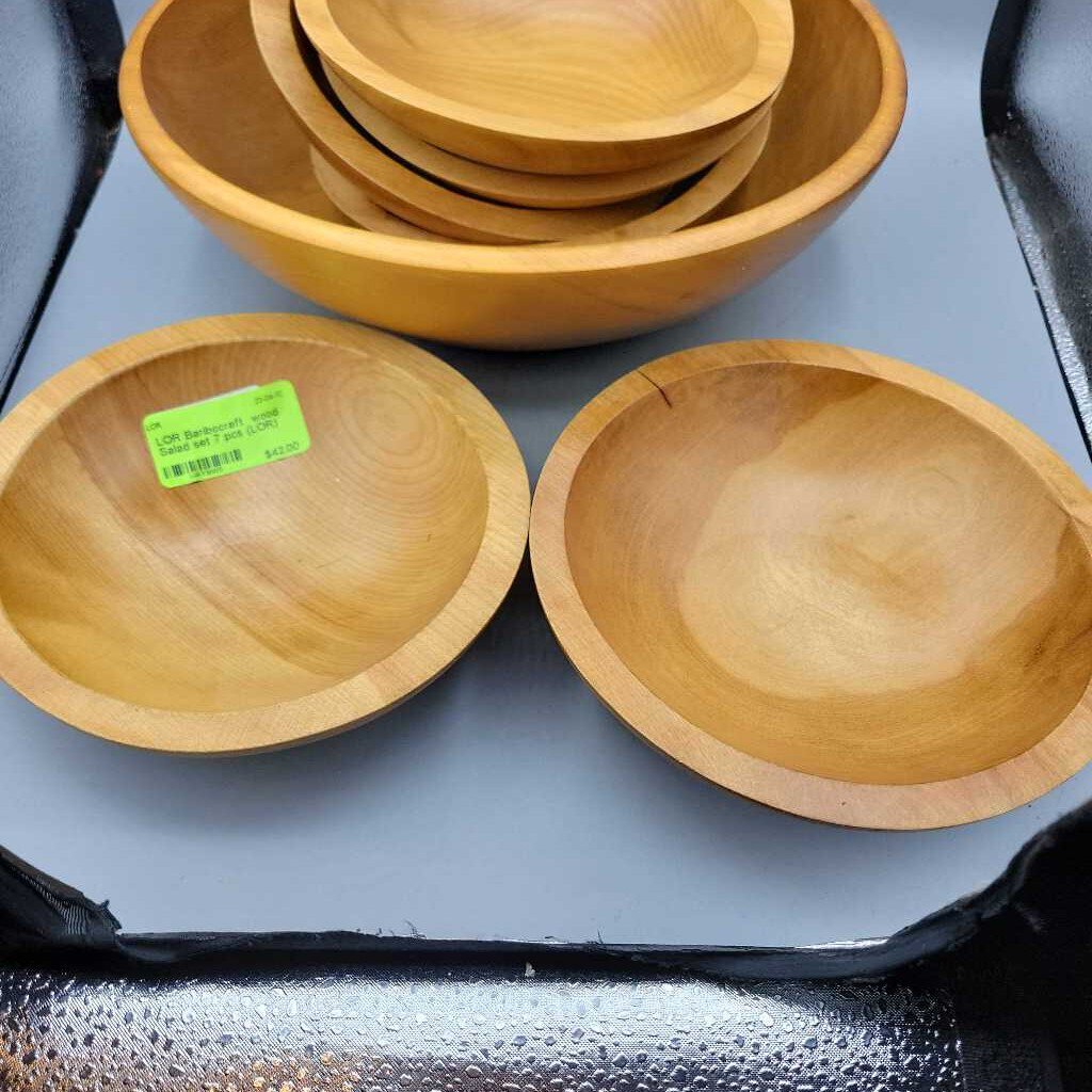 Baribocraft wood Salad set 7 pcs (LOR) 1341