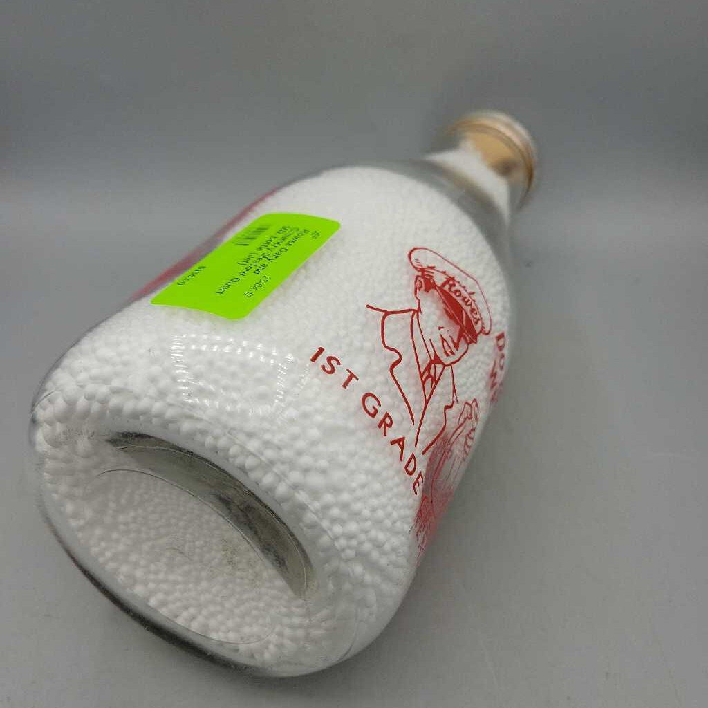 Rowes Dairy and Creamery Meaford Quart Milk bottle (Jef)