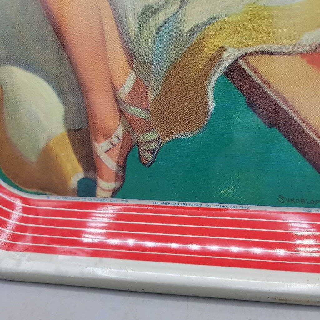 Coca Cola Tray 1939 Girl (Jef) Coca Cola Tray 1939 Girl (Jef)