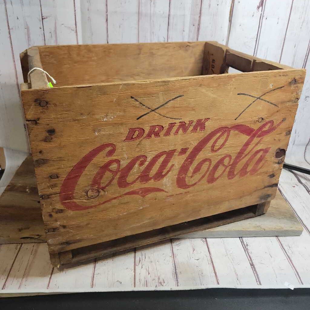 Coca cola coke 1969 wooden crate (JAS)