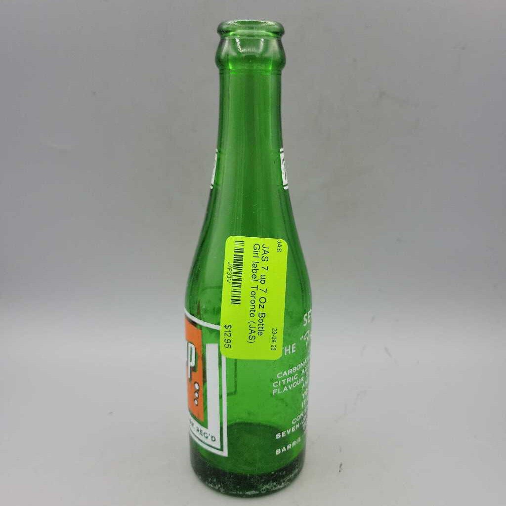 7 up 7 Oz Bottle Girl label Toronto (JAS)