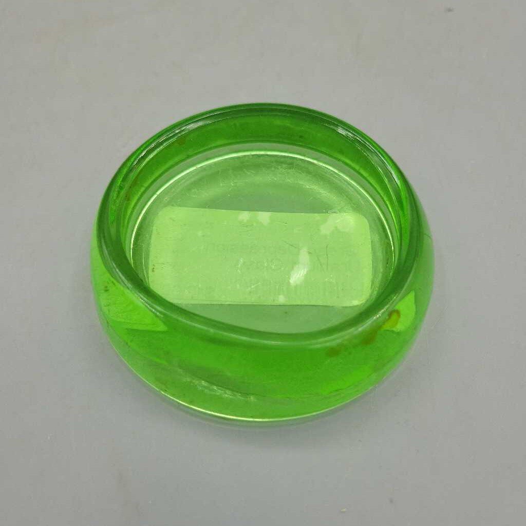 Green Depression Uranium Glass Coaster (GEC)