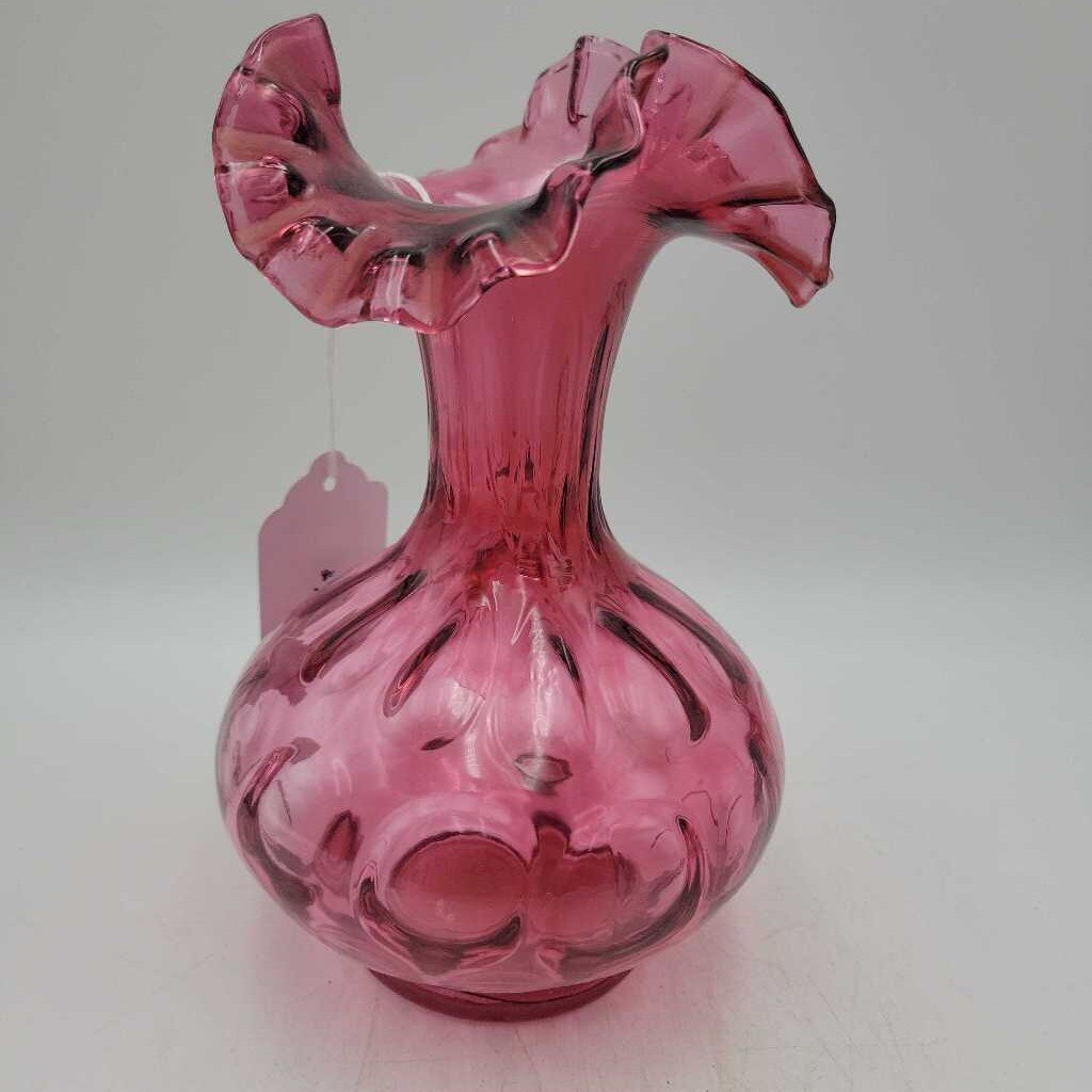 Cranberry Glass Vase S2004 (SC)
