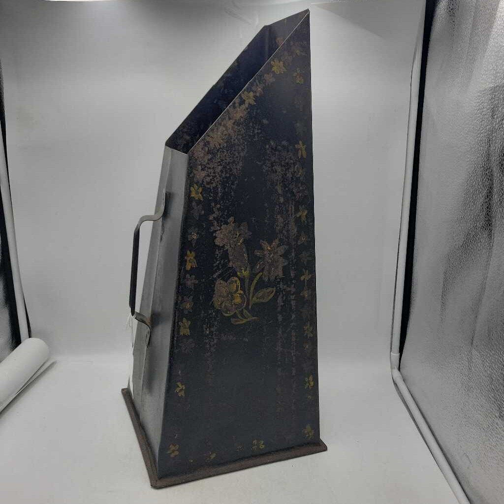 Antique Tole Painted Coal Scuttle 21"H (SC) S2020