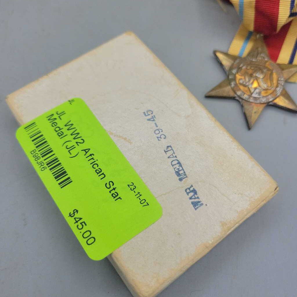 WW2 African Star Medal (JL) war memorabilia