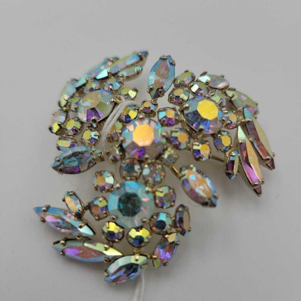 SHERMAN AB Rhinestone Brooch - VT #8828