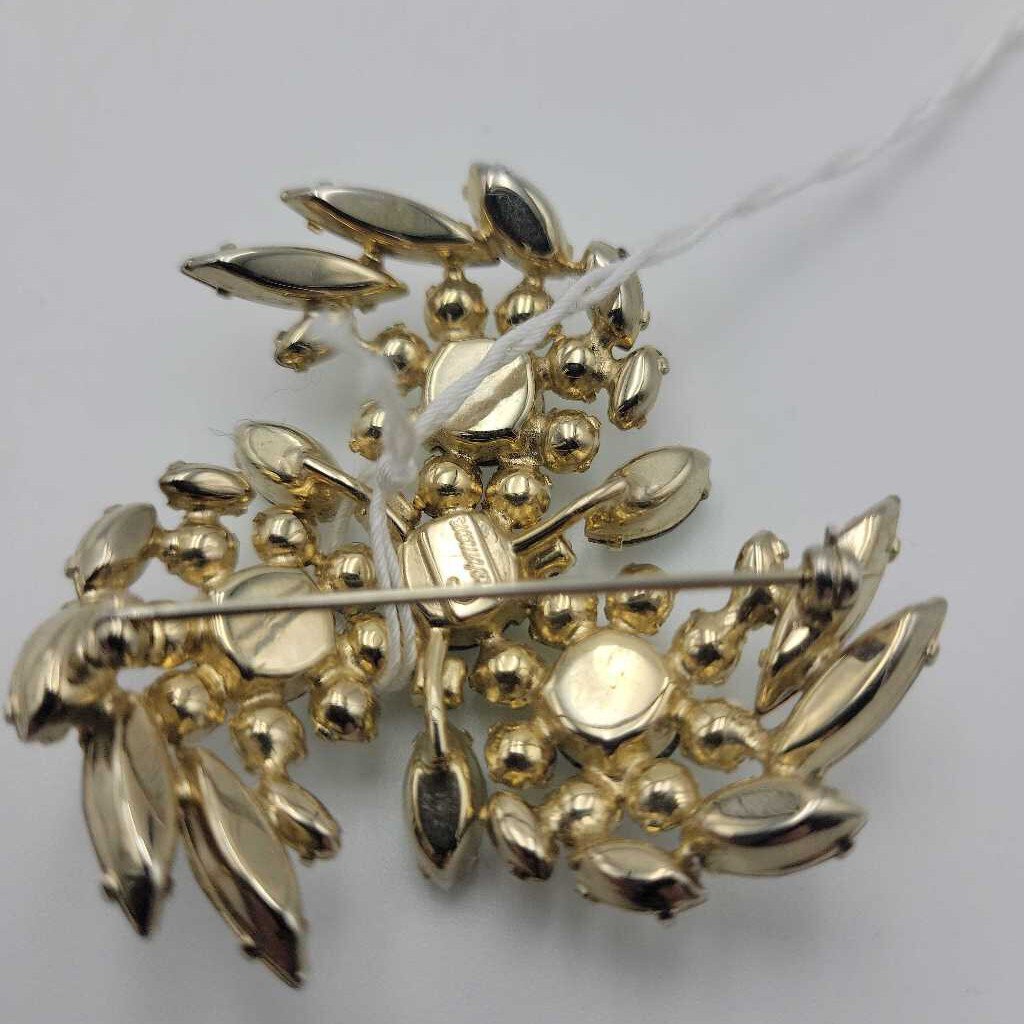 SHERMAN AB Rhinestone Brooch - VT #8828 SHERMAN AB Rhinestone Brooch - VT #8828