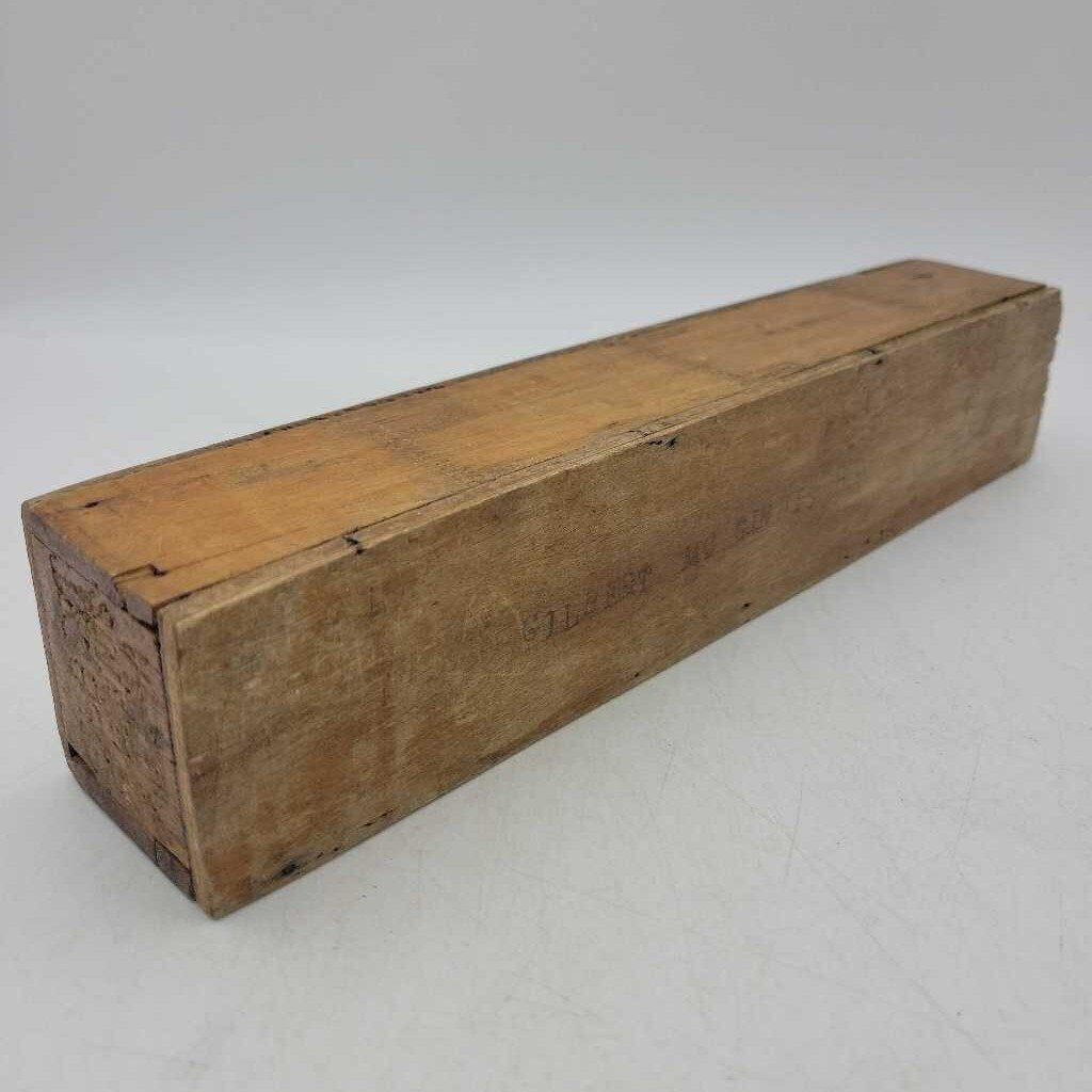 Antique 1900s Swing Top Pencil Box 11"L x 2-1/8"W x 2"H (SCAD0356)