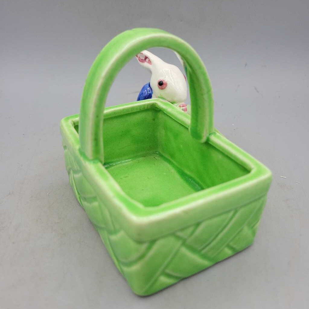 Vintage Rabbit Japan made Basket (JH49)