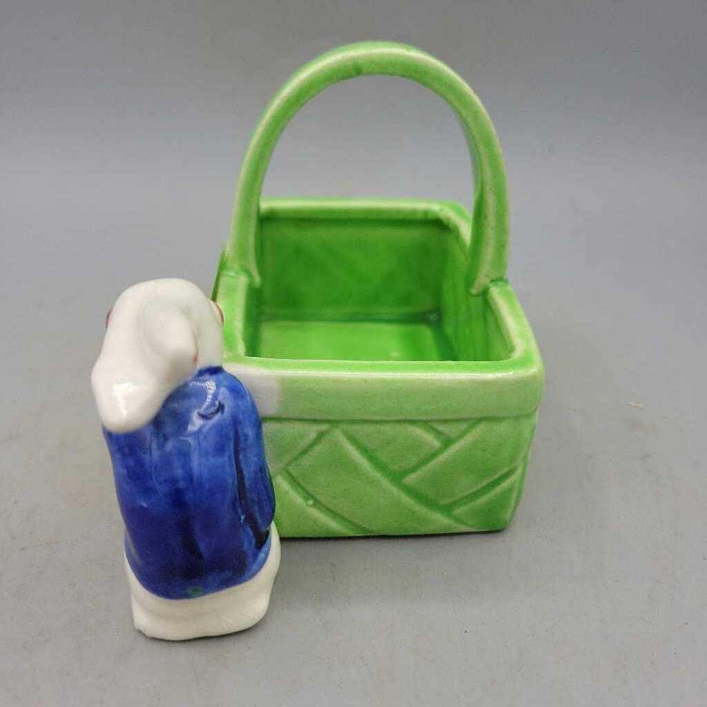 Vintage Rabbit Japan made Basket (JH49)