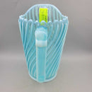 Beauty swirl 1889 glass pitcher green blue