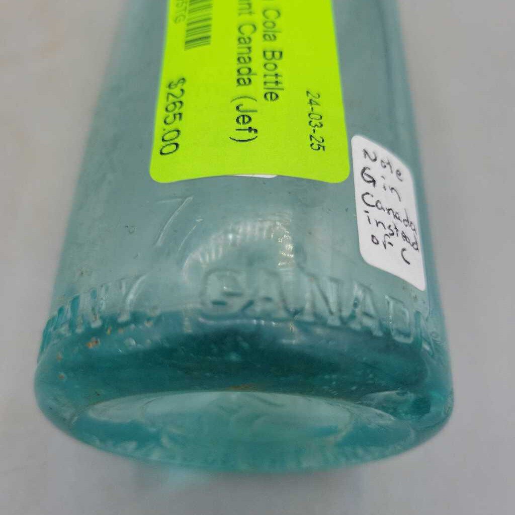 Coca Cola Bottle "G" Variant Canada (Jef)