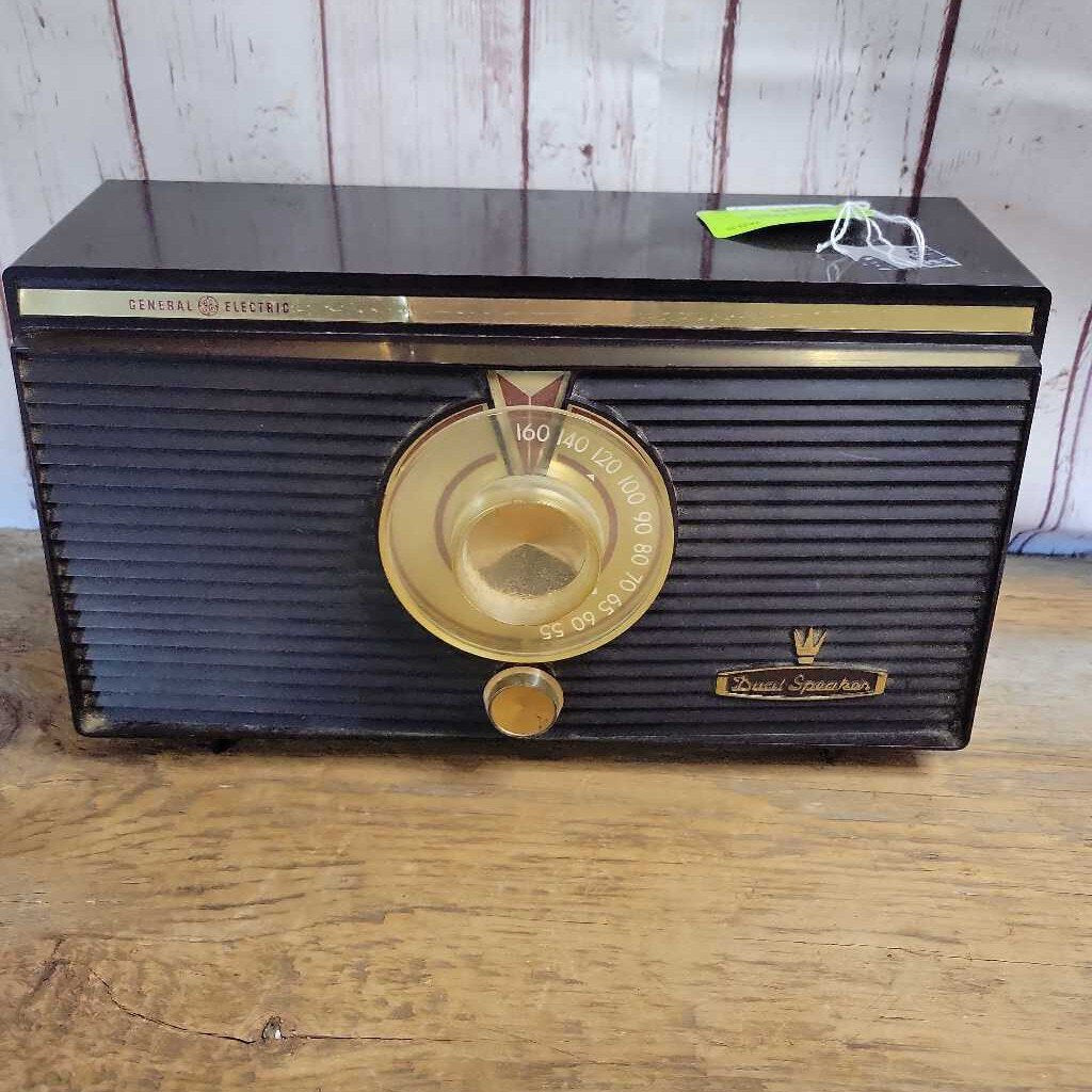 General Electric Dual Speaker Table Radio AS IS (DEB)