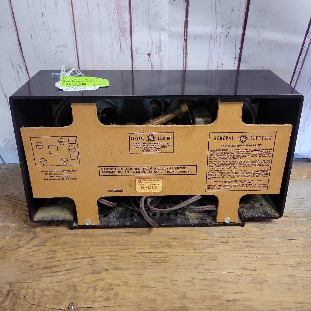 General Electric Dual Speaker Table Radio AS IS (DEB)