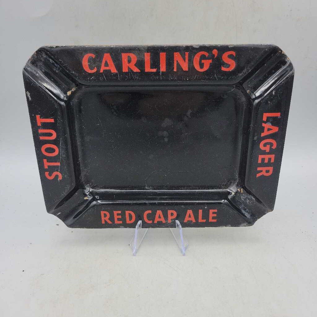 Carlings Red Cap Beer Ale Enamel Ashtray (US2)