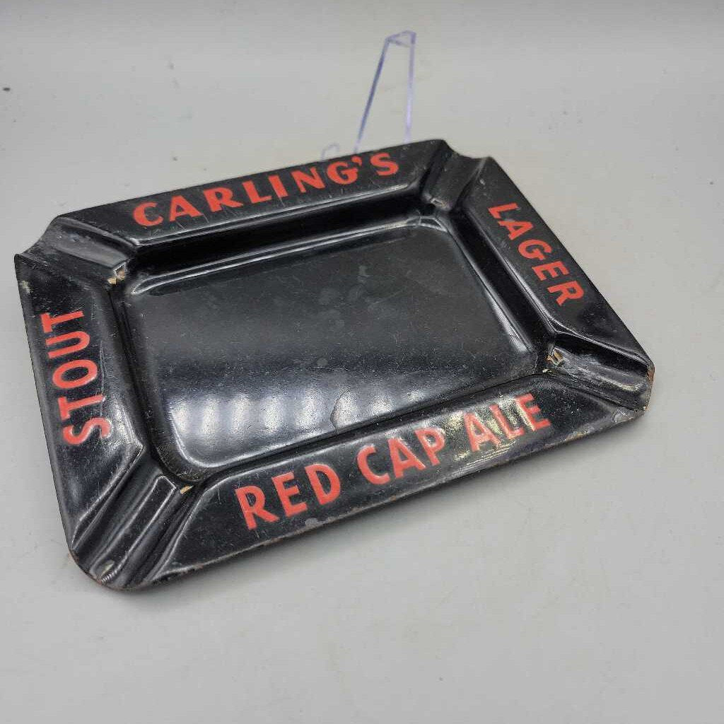 Carlings Red Cap Beer Ale Enamel Ashtray (US2)