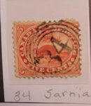 Beaver 5C Canadian Stamp " Sarnia" (Jef) Scott