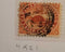 Beaver 5C Canadian Stamp " " (Jef) Scott #15 4 ring 21