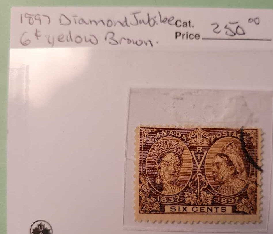 1897 Diamond Jubilee .06 cent Canadian Stamp (Jef)