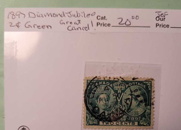 1897 Diamond Jubilee .02 cent Canadian Stamp (Jef)