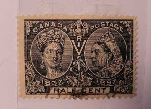 1897 Diamond Jubilee half cent Canadian Stamp (Jef)