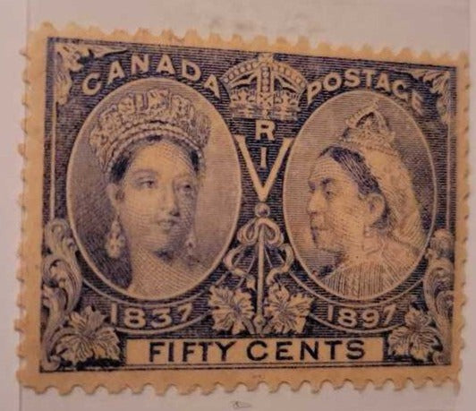 1897 Diamond Jubilee .50 cent Canadian Stamp (Jef)