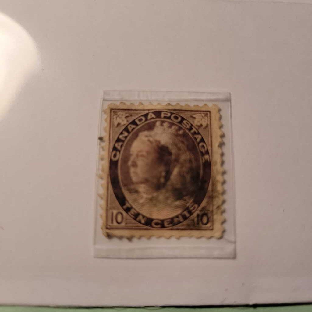 Queen Victoria Ten Cent Canadian Stamp (Jef) Scott 83