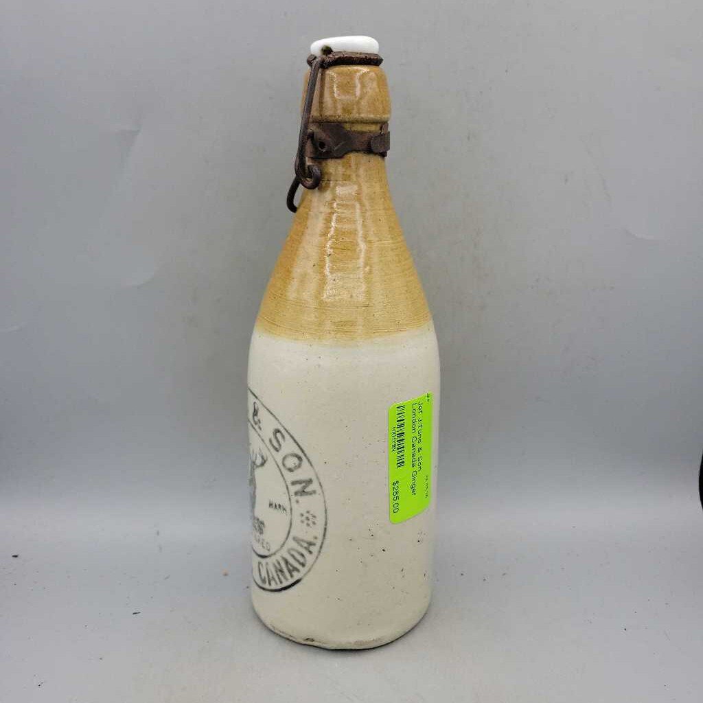 J.Tune & Son London Canada Ginger beer bottle