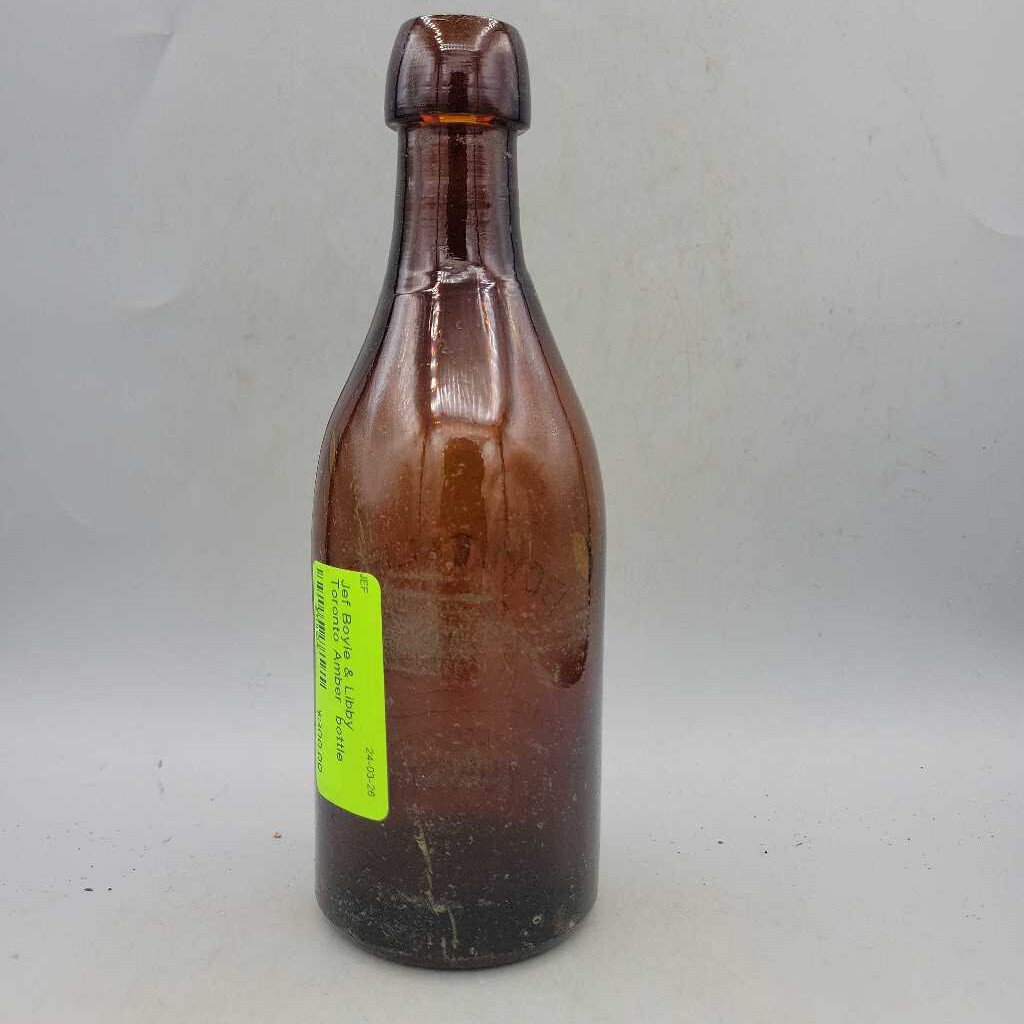 Boyle & Libby Toronto Amber bottle (Jef)