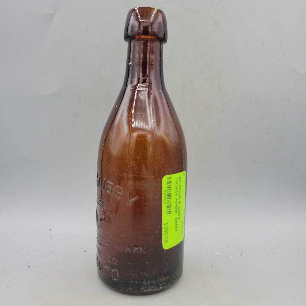 Boyle & Libby Toronto Amber bottle (Jef)