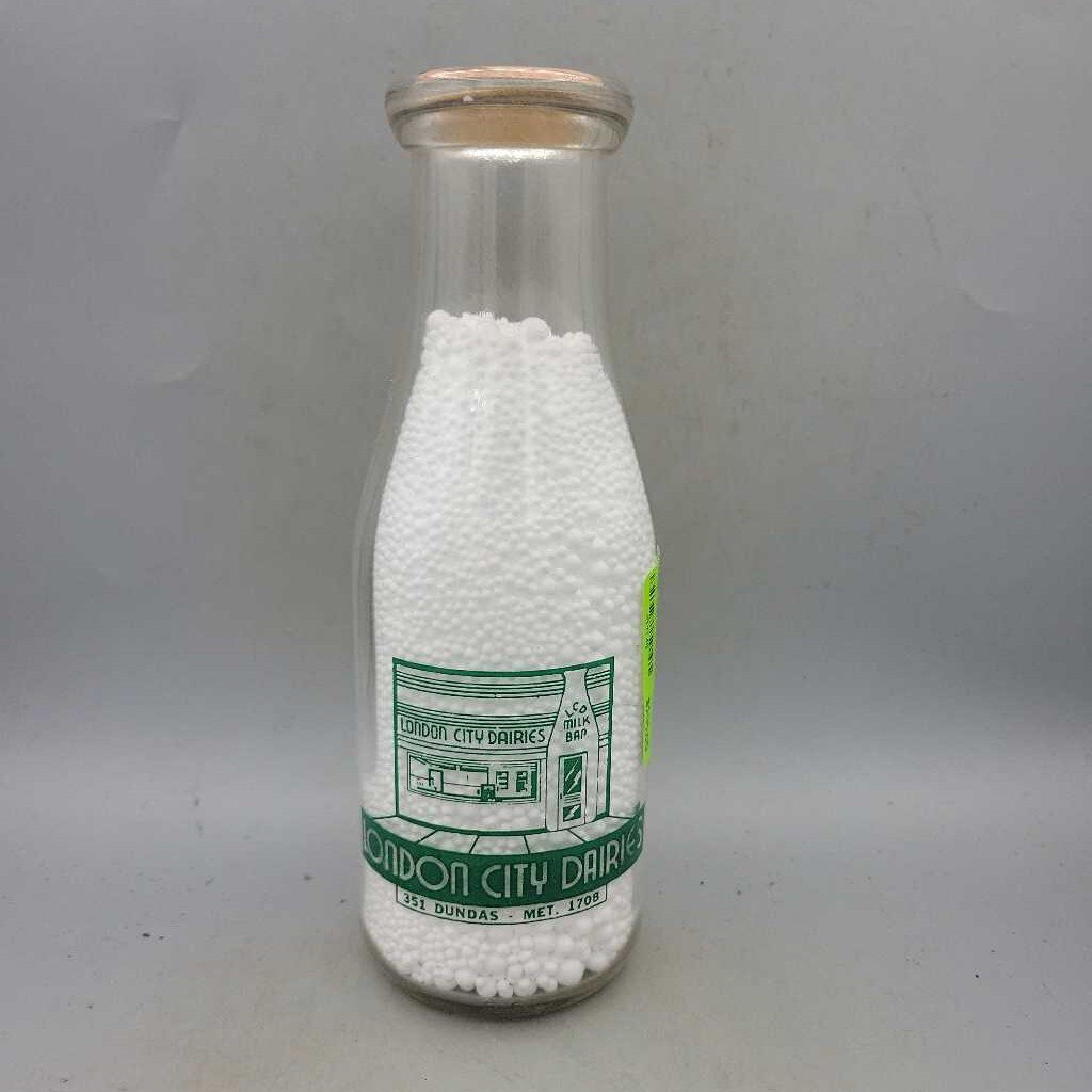 London City Dairy Milk bottle Pint Rare (JEF)