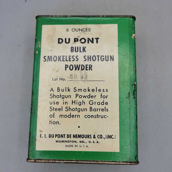 Dupont Smokeless Shot gun Powder Tin (Jef) Dupont Smokeless Shot gun Powder Tin (Jef)