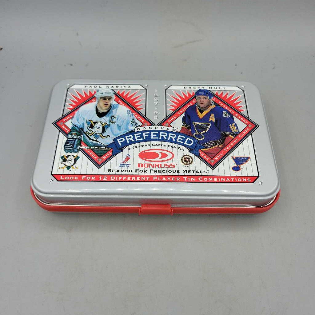 Donruss Hull / Kariya Hockey Card Tin 1997 98 (JAS)