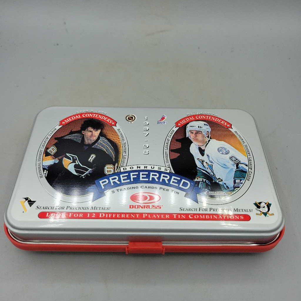 Donruss Jagr / Kariya Hockey Card Tin 1997 98 (JAS)