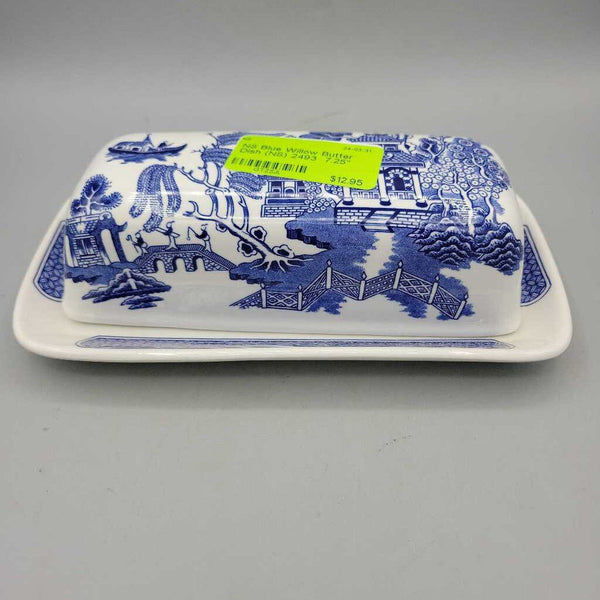 Blue Willow Butter Dish (NS) 2493