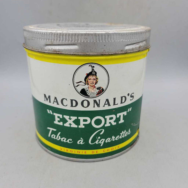 Macdonald's Export Round Cigarette tobacco Tin (JAS)