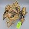 Cast Metal Antique Double Wall Sconce (BS)