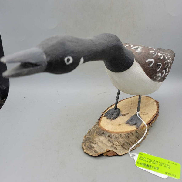 Folk Art Carved Goose (DEB)
