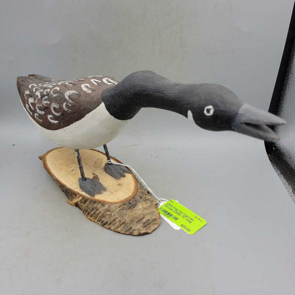 Folk Art Carved Goose (DEB)