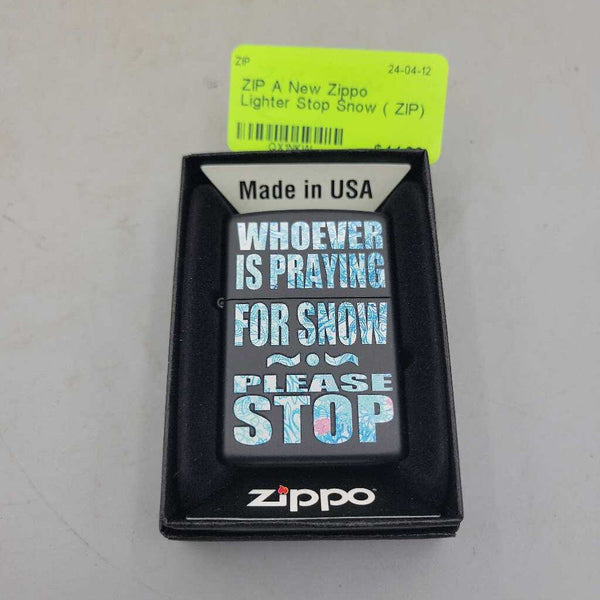 A New Zippo Lighter Stop Snow ( ZIP)