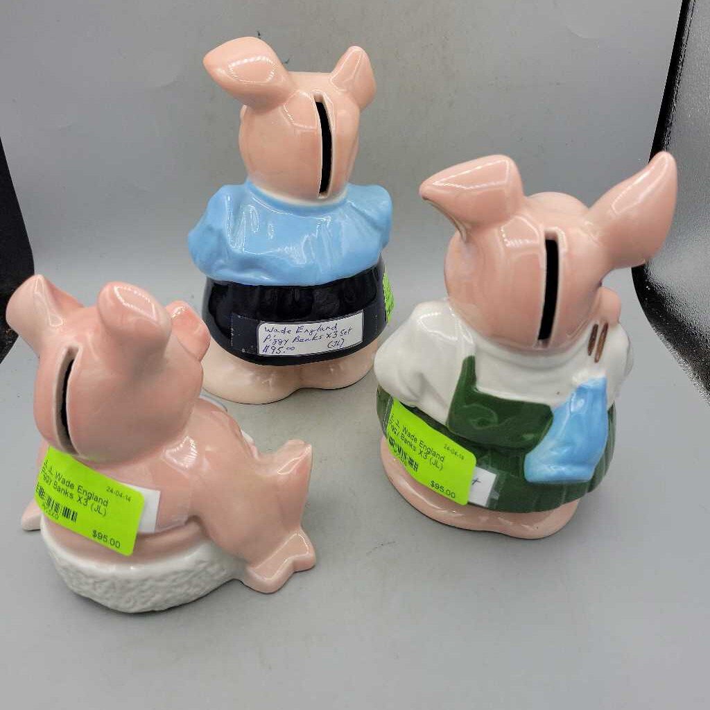 JL Wade England Piggy Banks X3 (JL)