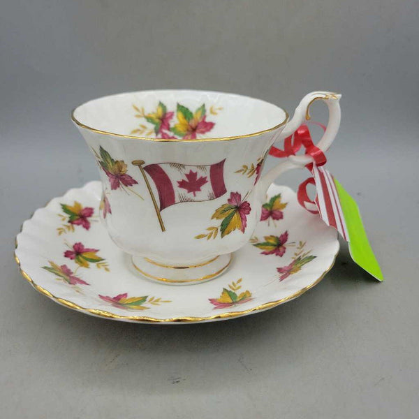 Royal Albert Cup and Saucer Canada From Sea to Sea (TRE)