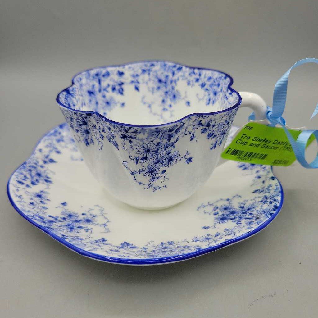 Shelley Dainty Blue Cup and Saucer (TRE)