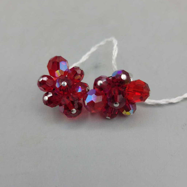 SHERMAN, red crystal earrings (LIND) P1741