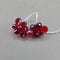 SHERMAN, red crystal earrings (LIND) P1741
