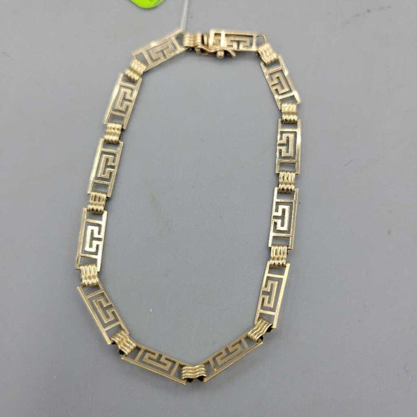 14K bracelet with greek key design (LIND) P1746
