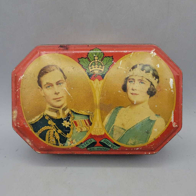 King George & Queen Elizabeth Toffee Tin (YVO) (404) Royal Family